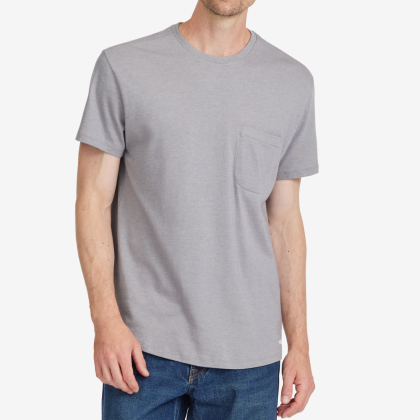 Men's Soft Cotton Tee - Medium Grey