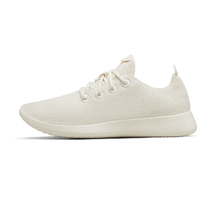 Men's Wool Sneakers - Natural White (Cream Sole)