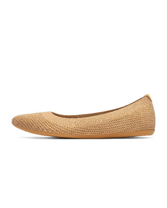 Women's Knit Ballet Flats - Forage Tan (Forage Tan Sole)