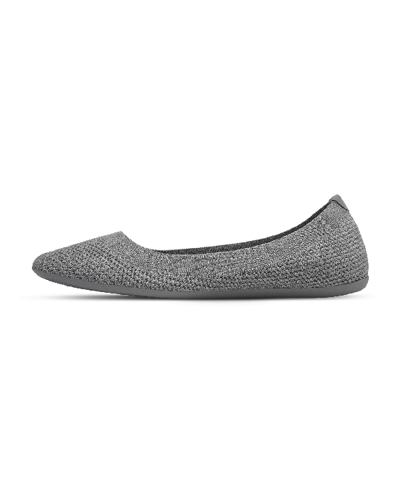 Women's Knit Ballet Flats - Mist (Dark Grey Sole)