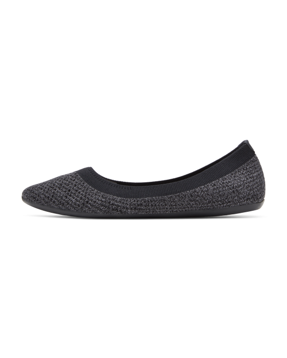 Women's Knit Ballet Flats - Natural Black/Stormy Grey