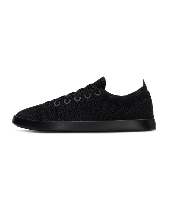 Women's Knit High-Top Sneakers- Natural Black (Natural Black Sole)