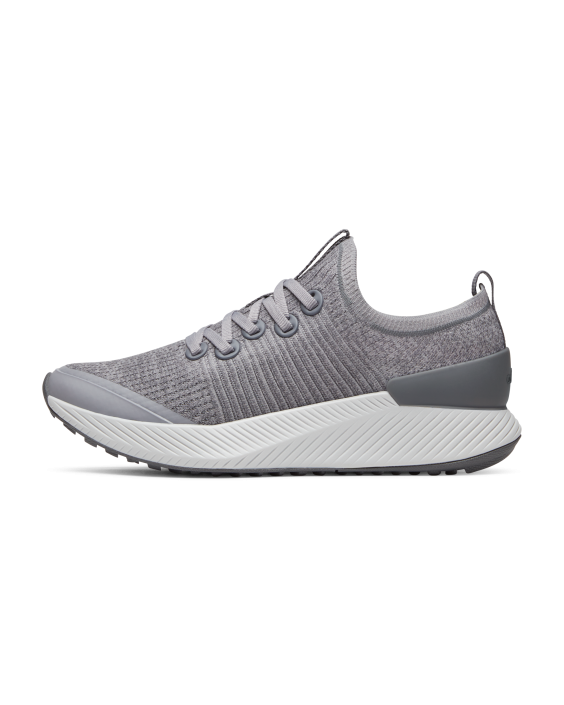 Women's Lightweight Running Shoes - Medium Grey (Light Grey Sole)