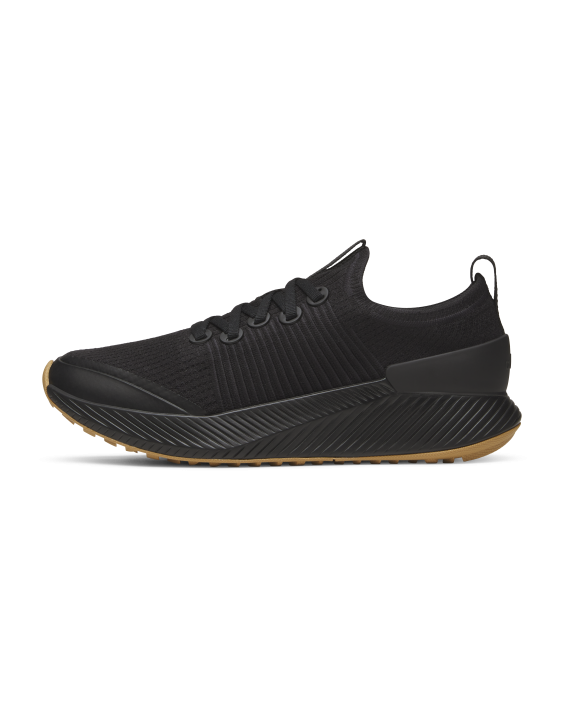 Women's Lightweight Running Shoes - Natural Black (Rugged Khaki Sole)