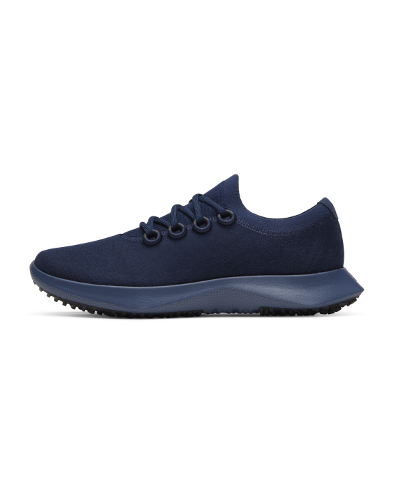 Women's Water-Repellent Wool Running Shoes - Deep Navy (Hazy Indigo Sole)