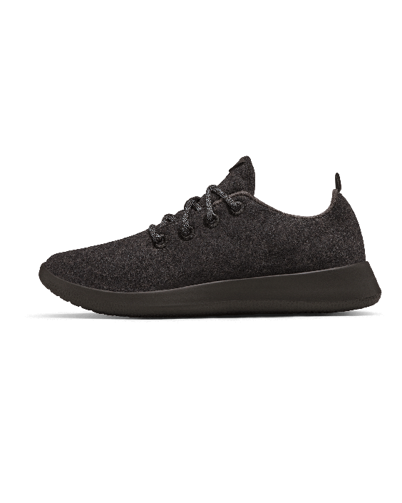Women's Wool Sneakers - Natural Black (Black Sole)
