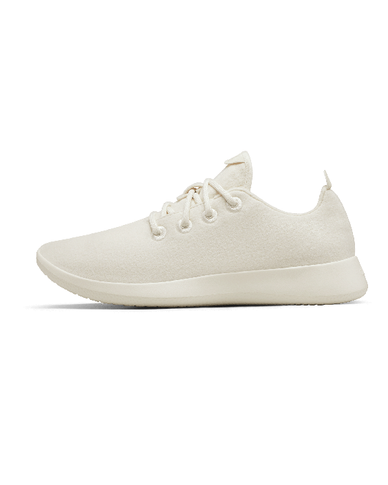 Women's Wool Sneakers - Natural White (Cream Sole)
