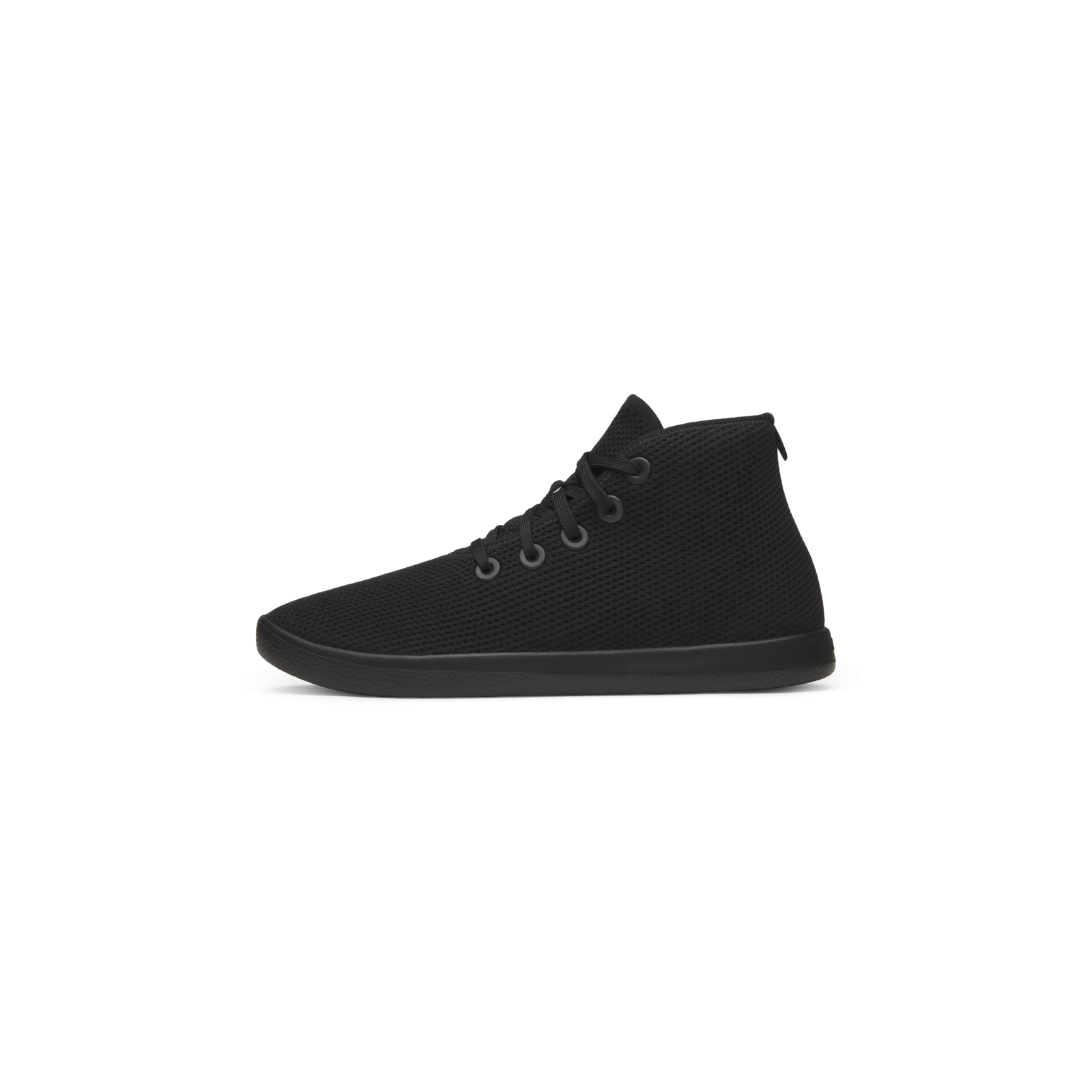 Men's Knit High-Top Sneakers - Natural Black (Natural Black Sole)