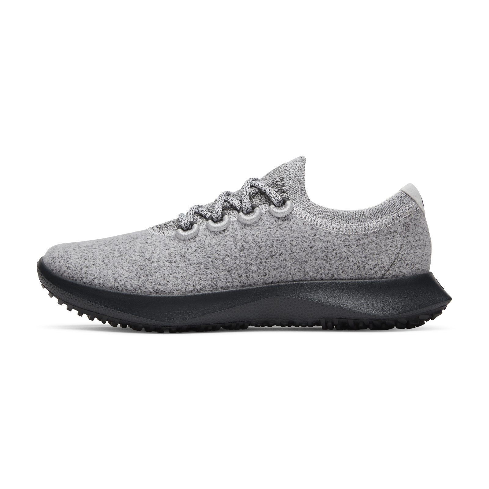 Men's Water-Repellent Wool Running Shoes - Medium Grey (Natural Black Sole)
