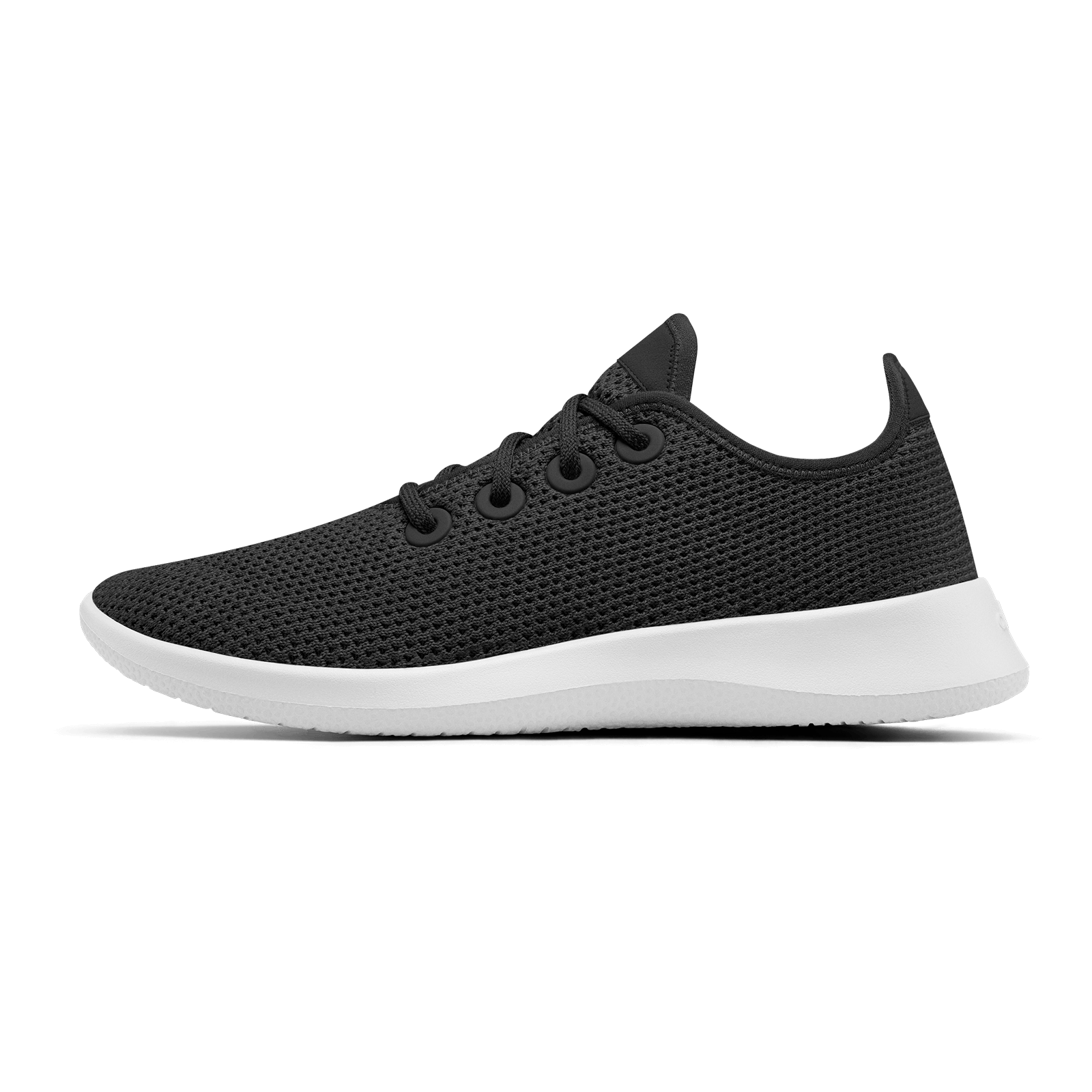 Women's Lightweight Sneakers - Jet Black (White Sole)