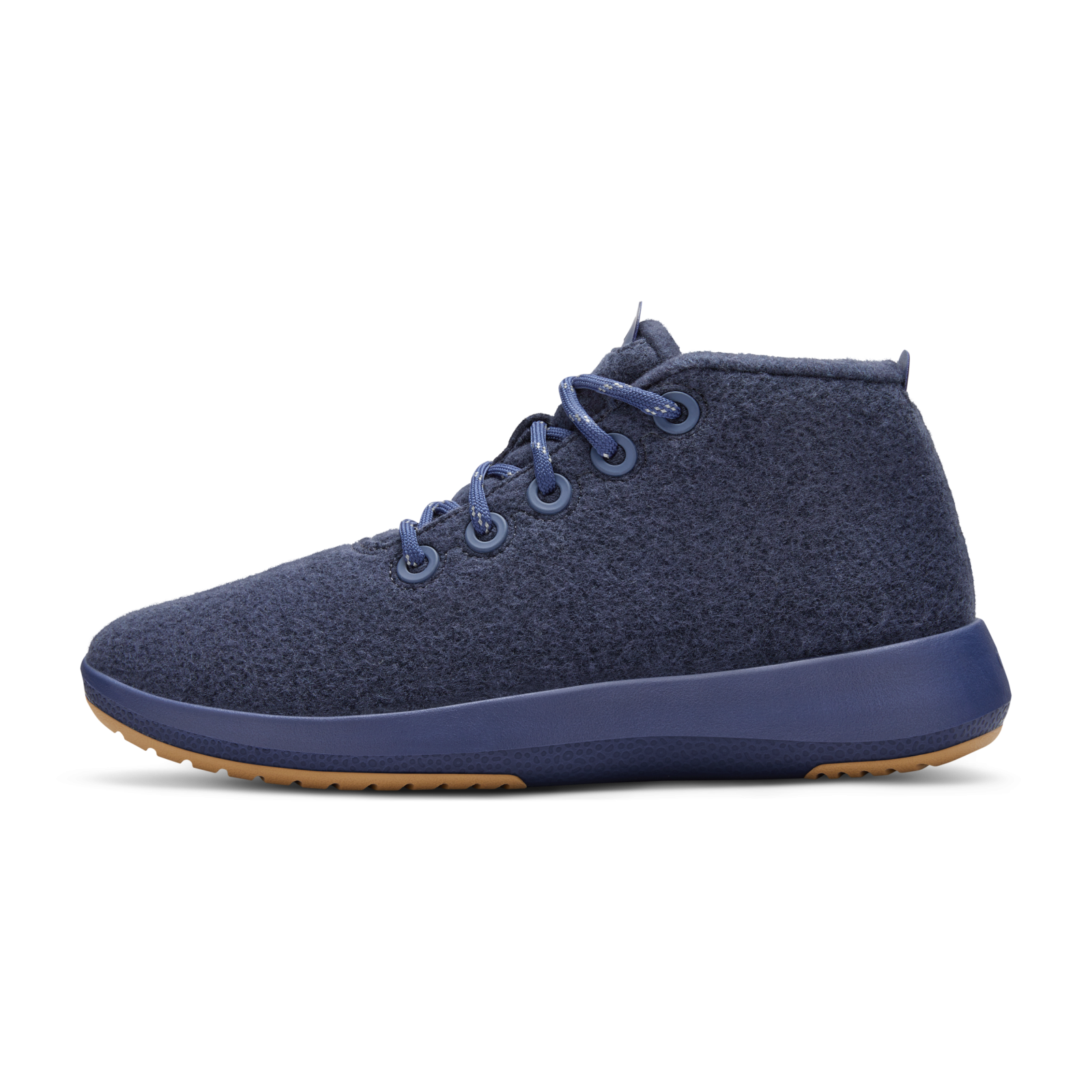 Women's Water-Repellent Wool High-Top Sneakers - Hazy Indigo (Hazy Indigo Sole)