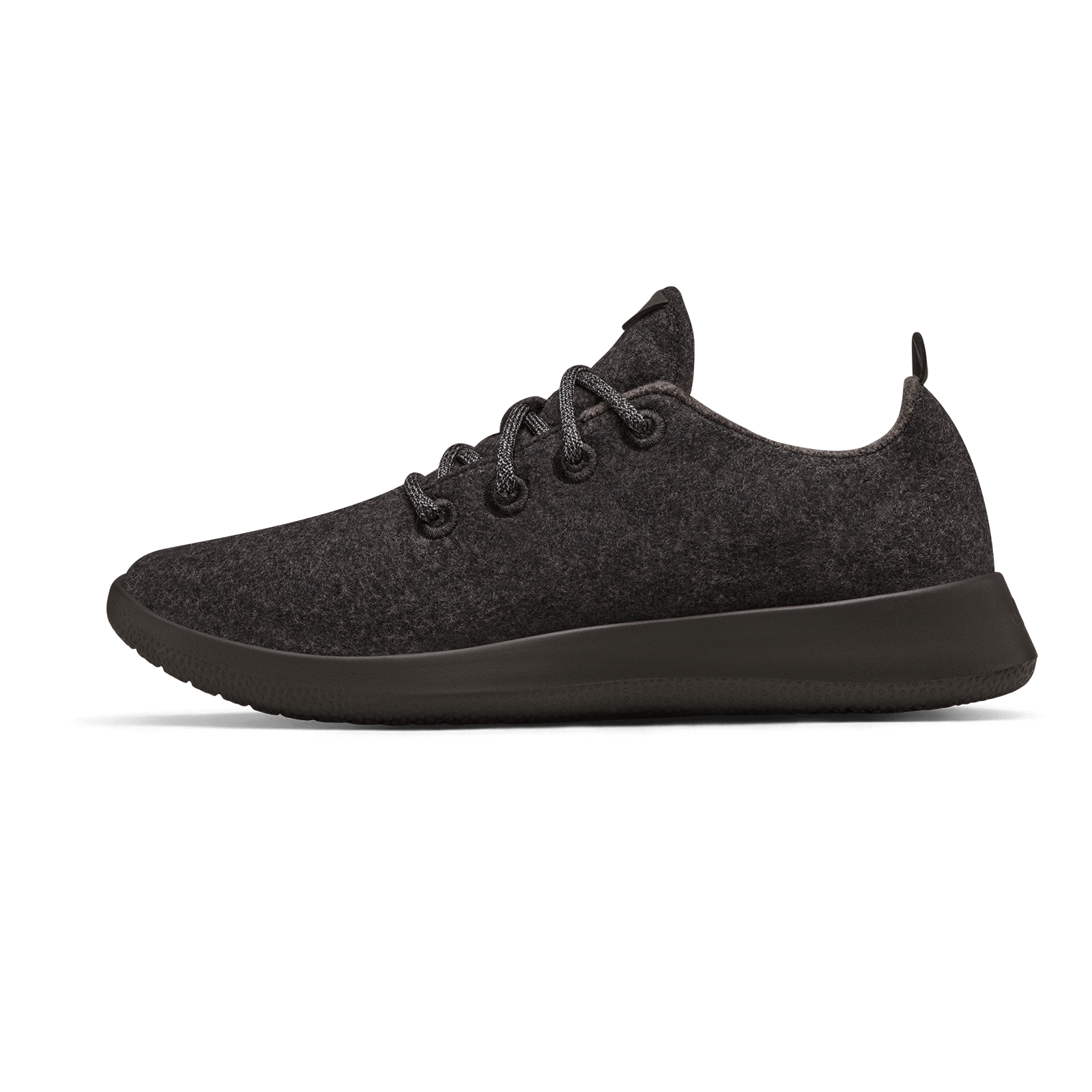 Women's Wool Sneakers - Natural Black (Black Sole)